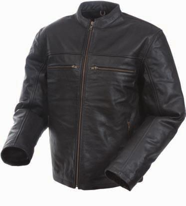 MEN S RALLY LEATHER JACKET A classic leather jacket.