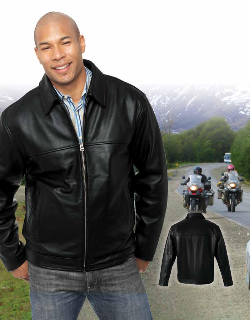 Leather Jacket 100% heavy gauge full grain cowhide leather.
