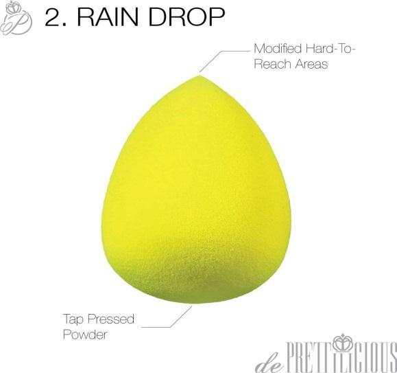 Pro Makeup Blender Sponge 5-Shape Set Tip 2- This features an open cell structure that fills with small amounts of water when wet.
