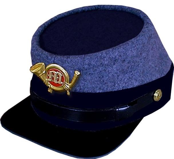 www.quartermastershop.com Confederate Marine officer & enlisted caps CS Marine OFFICER KEPI comes in three different variations, two wool colors- Medium or Cadet Grey.