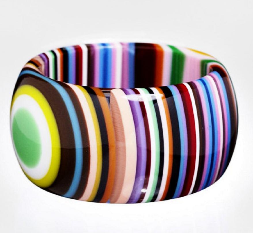 Express Multi-Color Resin Wide Bangle www.express.