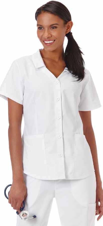 Classic s 14560 LADIES SNAP FRONT TOP 25 Length 2 Roomy On-Seam Top Loading Pocket 5 Color