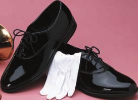 Men s Formal Shoes HIgh gloss black patent. Lace up. Hard rubber sole. Men s sizes 6 1/2 to 15 medium and wide widths.