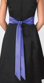 A. Long Sash 100% poly satin - Add some color to your