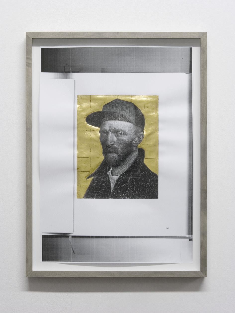 untitled (Icon, after van Gogh), 2012 beaten gold on