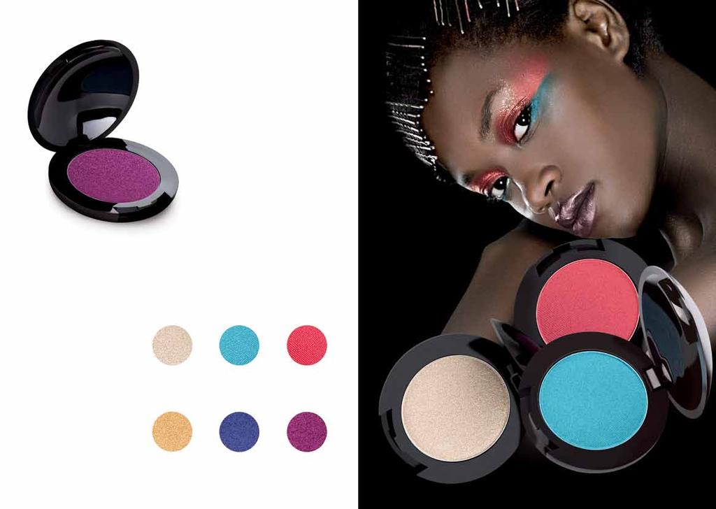 DARK SKIN EYESHADOW Dark skin eyeshadow deep, saturated colour allows to achieve a true colour effect on the eyelid metallic-pearl glow gives your look a magnetising shine silky texture facilitates