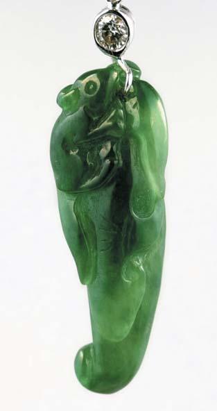 as well as assembled. Although undoubtedly done to deceive an unwary buyer, this assemblage was very convincing. TM Figure 8. This attractive jadeite carving (37.48 15.19 11.