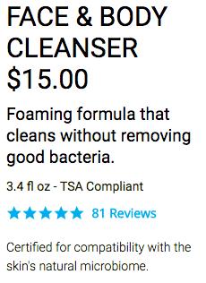 Foaming formula that cleans without removing good bacteria.