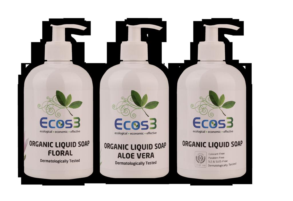ORGANIC LIQUID SOAPS x3 Thanks to its special organic formula made for your skincare, your