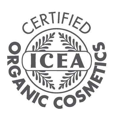 CERTIFICATES ICEA ORGANIC COSMETIC Certified products are obtained by preferring the use of organic ingredients and natural chemicals, selected on the basis of criteria of environmental