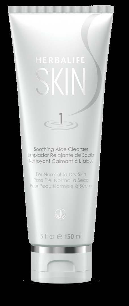 MEMBER INFORMATION Soothing Soothing Aloe Cleanser Perfect for normal to dry skin Removes light makeup from the skin with no irritation Aloe Cleanser For normal to dry skin Perfect for normal to dry