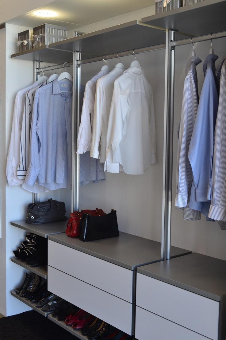 1. Maximize Vertical Space What does this mean? As we mentioned above, cheap traditional wardrobes have dead zones of space that can be hard to access and quickly become a cluttered nightmare.