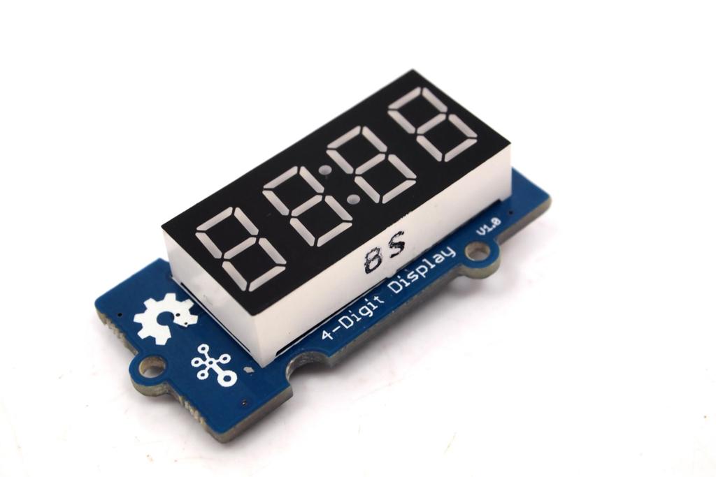 Grove - 4-Digit Display Introduction 3.3V 5.0V Digital Grove - 4-Digit Display module is a 12-pin module. In this module, we utilise a TM1637 to scale down the number of controlling pins to 2.