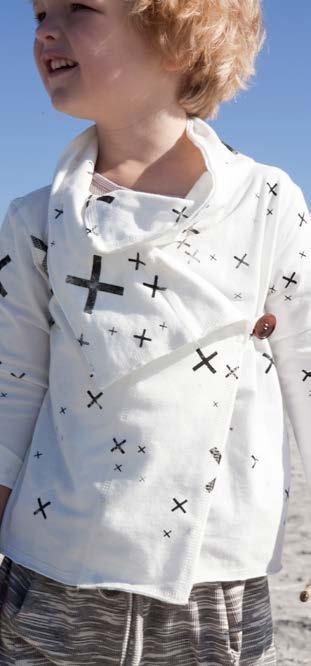 The CROSSTOWN JACKET - X Print White with