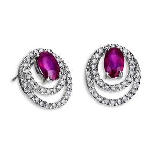 34ctw.) completing the ultimate effect. Available in ring sizes 4.5 N204: African Ruby Earrings. Shimmer and shine with these simply styled yet elegant 4x6mm oval ruby (1.00ctw.