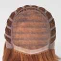 front, which features individually hand-knotted fiber on a ¹/8" wide, scalloped, ultra-sheer netting along the polyurethane front rim that results in a low density, natural looking hairline.