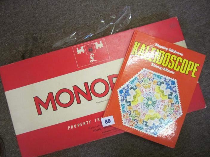 Monopoly board game from 1970s/1980s in part