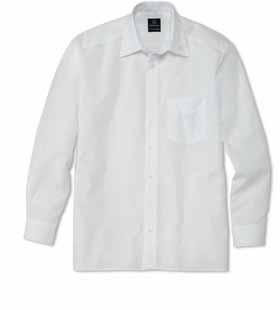 1 3 2 1 MEN S SLIMLINE LONG-SLEEVED SHIRT White. 100% cotton. Kent collar. Easy-care.