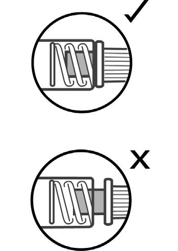 STEP : Remove the needle cap Hold the syringe body in one hand and the needle cap in the other. Without twisting, pull in opposite directions to remove the needle cap as shown in Figure E. B.