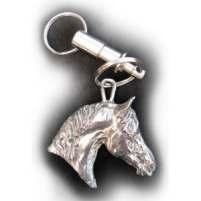 silver plated fob keyring