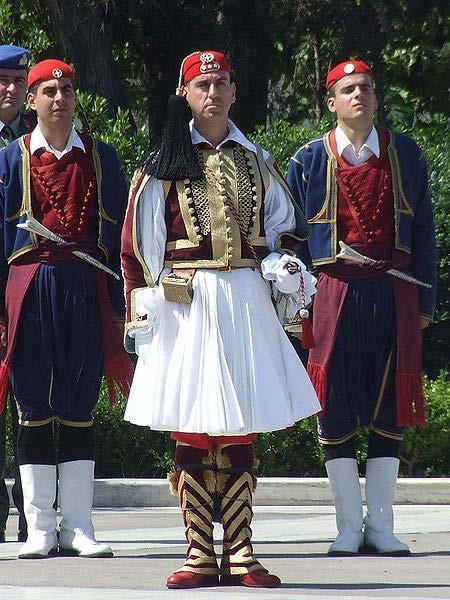 Fustanella as worn by an officer of
