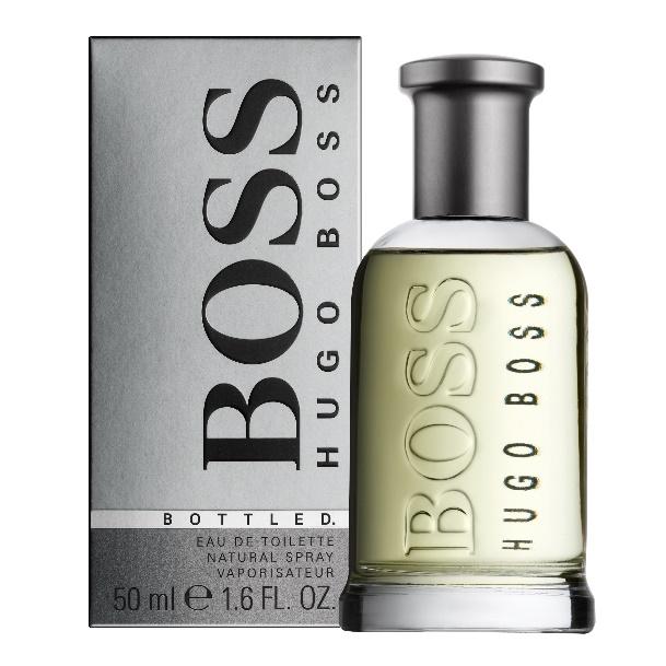 GENTS FRAGRANCES BOSS BOTTLED This distinctive masculine scent combines fresh top notes of red apple and citrus fruit with a
