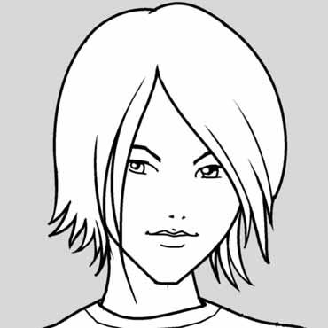 Hair can be realistic, long or elegant and still rendered with the simplicity and appeal of Manga style. 2This girl s hair is much more ordinary, but still stylish and slickly rendered.