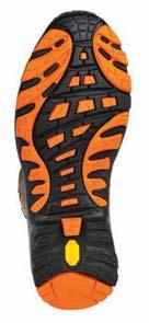 Vibram rubber outsole Also features: Breathable moisture-absorbent lining