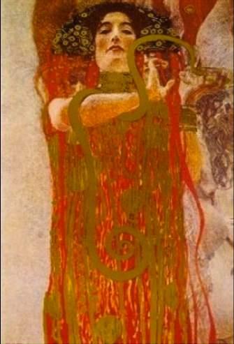 Goya paintings for their vivid color and grotesque horror and used these artists to help create a representation of the war faring world of Macbeth. Figure 2.3 Gustav Klimt Hygieia Figure 2.