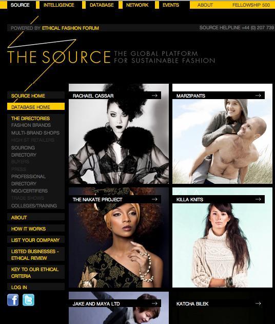 VISIT SOURCE DATABASE FASHION BRAND Directory, for full details of all brands