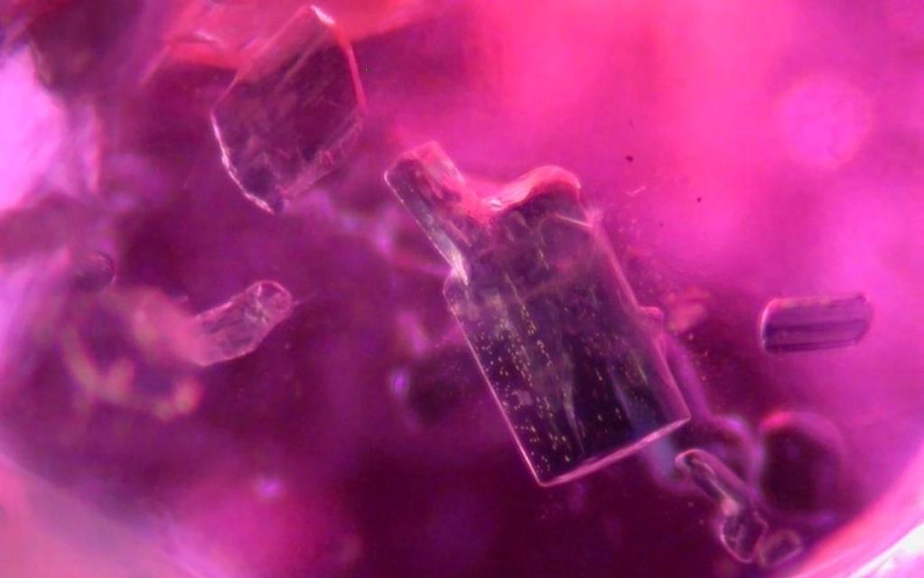 Ruby and sapphire rush near Didy, Madagascar 63 Figure 69: Euhedral dark greenish transparent crystal (probably hornblende amphibole)