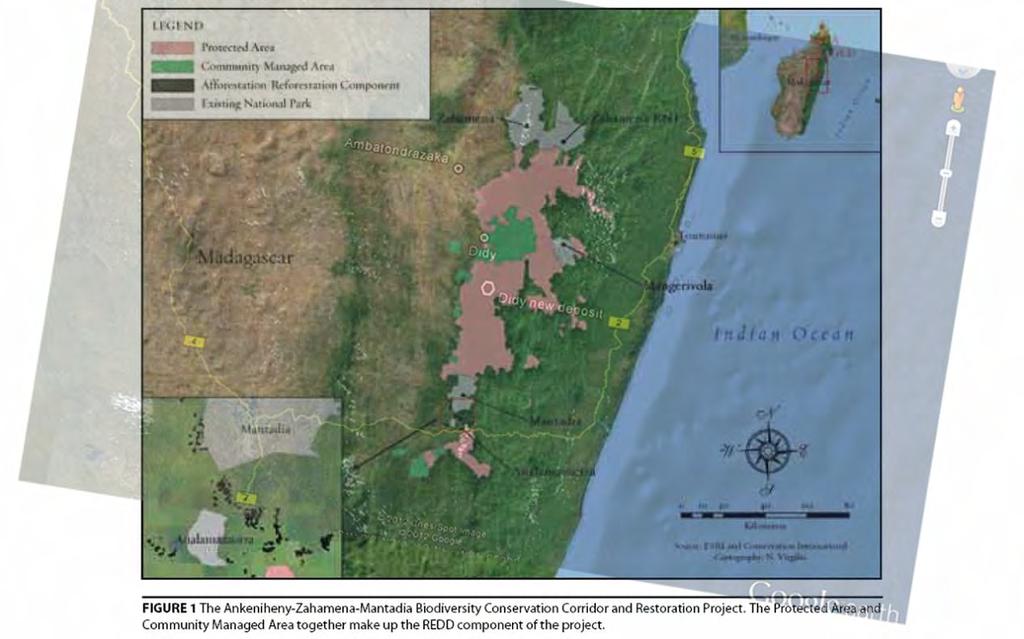 Ruby and sapphire rush near Didy, Madagascar 7 Figure 4: Here is a combined map of the author s Google Earth map showing the exact location of the new deposit near Didy and another map from REDD