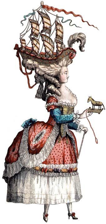 Fashionable French Hair From the end of the Roman Empire through the next several centuries, wigs lost popularity.