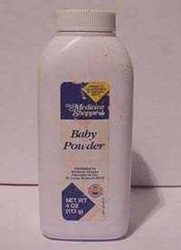 OTHER A small bottle of Baby powder makes excellent Dry Chemical burns or can give