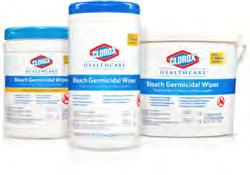 DISINFECTANTS Clorox Healthcare Bleach Germicidal Wipes have been tested for surface safety on common healthcare surfaces and equipment and feature an anticorrosion agent to ensure compatibility with