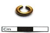 Ring Item: Ring Date: 1150BC-750BC (circa) Late Bronze Age Find Location: Clonard Current Location: British Museum Gold penannular plain ring.