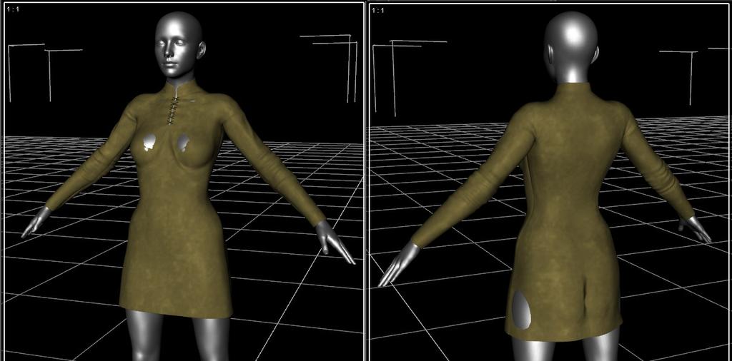 Chapter 1: Using Clothing Fit Helper to Fix Autofit Results For my first example I will take the Genesis 2 Male Elven Warrior tunic and autofit it to Genesis 8 Female, as