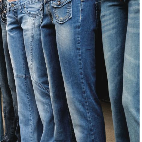 The process of washing improves the fastness properties of indigo-dyed denim jeanswear and in addition by altering the types of washes, various fashion looks are achieved.