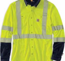 2 FR High-Visibility Force Long-Sleeve T-Shirt Class 3 102905 Rib-knit henley collar and cuffs Left chest pocket Durable left-chest 102905-323/Brite Lime REGULAR TALL 52 8.
