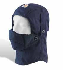below the neckline Face mask pulls down below chin when not needed FRA003-DNY/Dark Navy FRA003-BLK/Black ONE SIZE FITS ALL 16 FR Fleece Hat 101578 10.