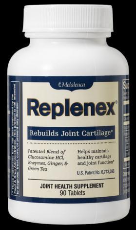 Replenex : Safe & Effective Maintains healthy cartilage & joint function Helps soothe and