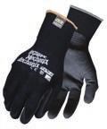 Tacky nitrile dip palm coating for durable gripping power in dry, oily, and wet conditions. B C D Color: Black () 99RH S 2XL $26.99/pair Original Leather Work Gloves G.