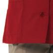 snap closure on front placket with adjustable neck, pass-through