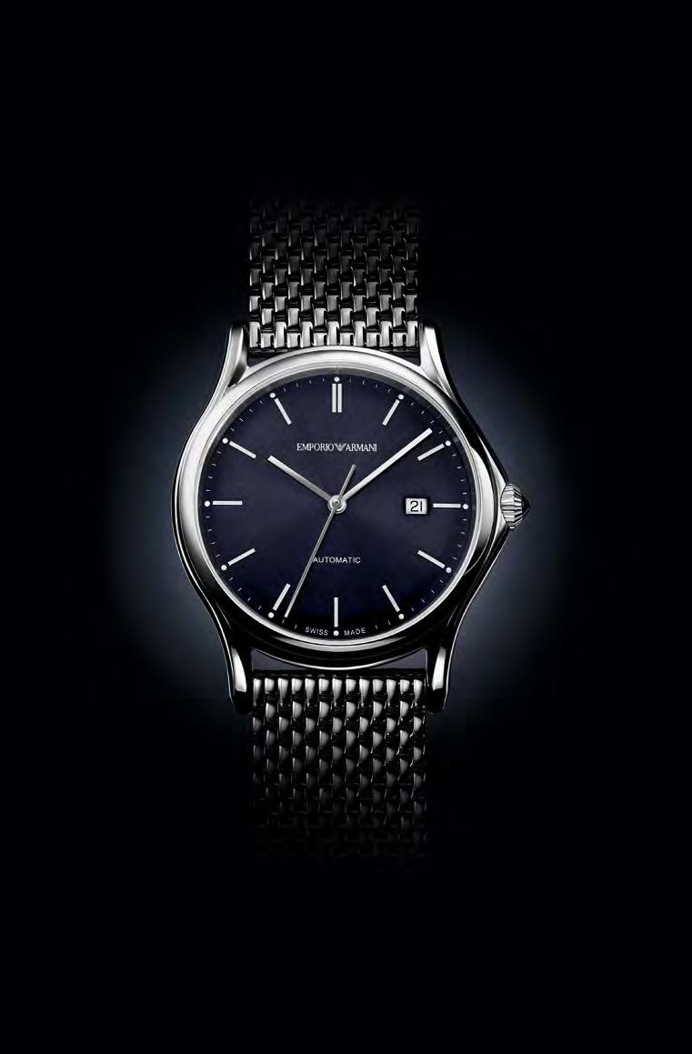 emporio armani swiss MADE With Emporio Armani, authenticity, simplicity and exceptional taste translate into a definite, striking and timeless style.