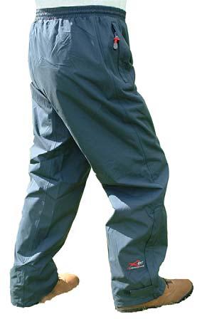 Lightweight, waterproof and breathable protected with a water repellent finish Inner Fully nylon lined, Windproof Taped seams Zip to Knee with stormflap Elasticated waist Two access side pockets :