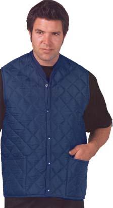 fabric 100% Polyester Quilted Zip front with studded storm flap Two detailed chest pockets with flaps Handwarmer pockets with zip closure and stormflap.