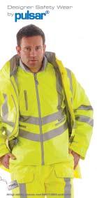 High Visibility Clothing Cheveron Range of High Visibility Clothing Breathable Classic Padded Storm Coat Padded micro fibre lining Full length YKK 2-way zip concealed by Velcro storm flap with Chin