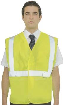 95 pr Class 1 Rail Industry Short Vest 100% Polyester Quick release shoulder and side