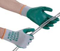 with Nitrile coating. Excellent grip in both wet and dry conditions.