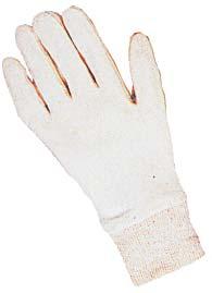 glove with latex knit wrist Designed to protect handled objects from